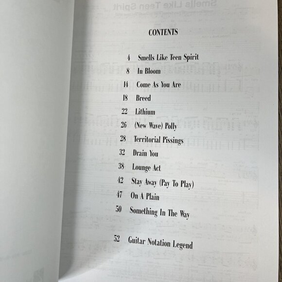 Nirvana Nevermind Songbook Sheet Music Guitar Tablature Revised Ed Hal Leonard - Picture 5 of 5